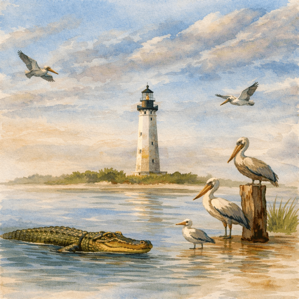 The Beacon: St. Pete — coastal watercolor